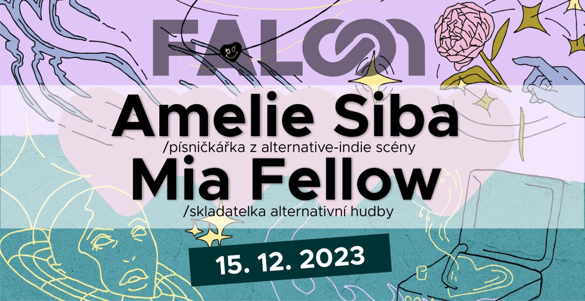 🌸Večer s alternative-folkem – Amerlie Siba & Mia Fellow ve Falconu 🌸